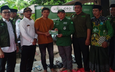 LAZISNU PCNU Palembang Salurkan Bantuan untuk Korban Angin Puting Beliung di Kecamatan Palas